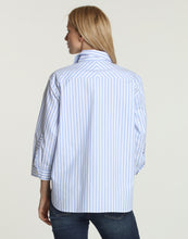 Load image into Gallery viewer, Halsey 3/4 Sleeve Oversize Stripe Shirt