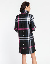 Load image into Gallery viewer, Aileen 3/4 Sleeve Oversized Plaid Dress