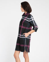 Load image into Gallery viewer, Aileen 3/4 Sleeve Oversized Plaid Dress