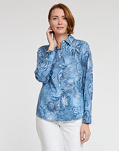 Load image into Gallery viewer, Diane Long Sleeve Passionflower Print Shirt