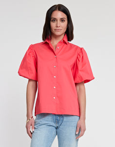Angelina Elbow Sleeve Cotton Shirt