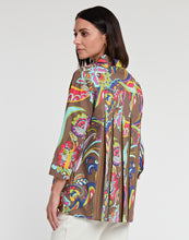 Load image into Gallery viewer, Sara 3/4 Sleeve Bali Paisley Print Shirt