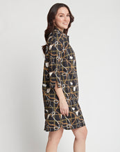 Load image into Gallery viewer, Aileen 3/4 Sleeve Chain Motif Print Dress