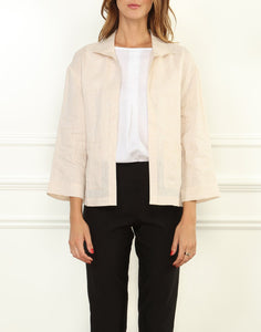 Gigi Luxe Linen Short Jacket