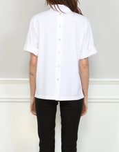 Load image into Gallery viewer, Aileen Short Sleeve Woven Trimmed Polo Top