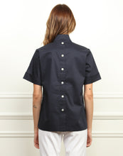Load image into Gallery viewer, Aileen Short Sleeve Stand Collar Top