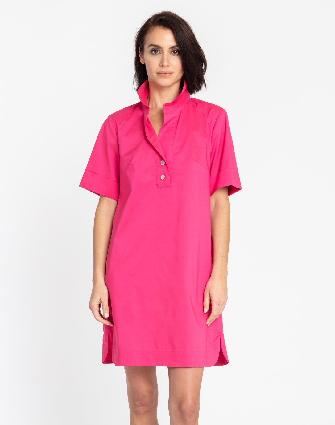 Aileen Short Sleeve Button Back Dress – Hinson Wu