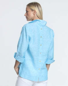 Aileen 3/4 Sleeve Luxe Linen Top