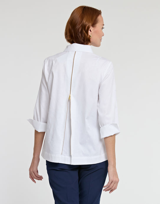 Hinson Wu Margot 3/4 Sleeve Rick Rack Detail Shirt main image 0