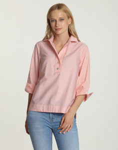 Aileen 3/4 Sleeve Mini Stripe Shirt
