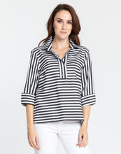 Load image into Gallery viewer, Aileen 3/4 Sleeve Stripe/Gingham Top