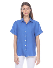 Load image into Gallery viewer, Layla Short Sleeve Luxe Linen Shirt