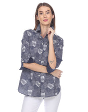 Load image into Gallery viewer, Margot 3/4 Sleeve Printed Shirt