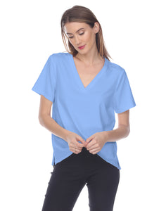 Christy Short Sleeve V-Neck Tee Shirt