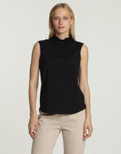 Load image into Gallery viewer, Georgia Sleeveless Ruffle Neck Foundation Layer Tee