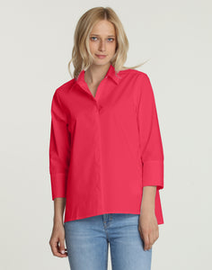 Maxine 3/4 Sleeve Side Button Shirt