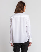 Load image into Gallery viewer, Nora Long Sleeve Luxe Cotton Ruffle Trimmed Shirt