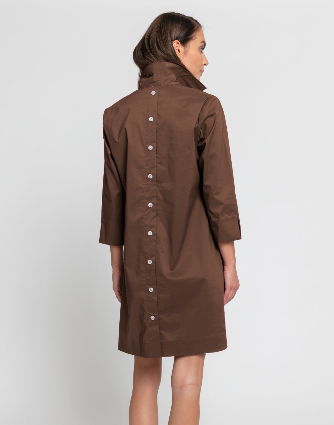 Aileen 3/4 Sleeve Button Back Dress Hinson Wu Aileen 3/4 Sleeve Button Back Dress Hinson Wu