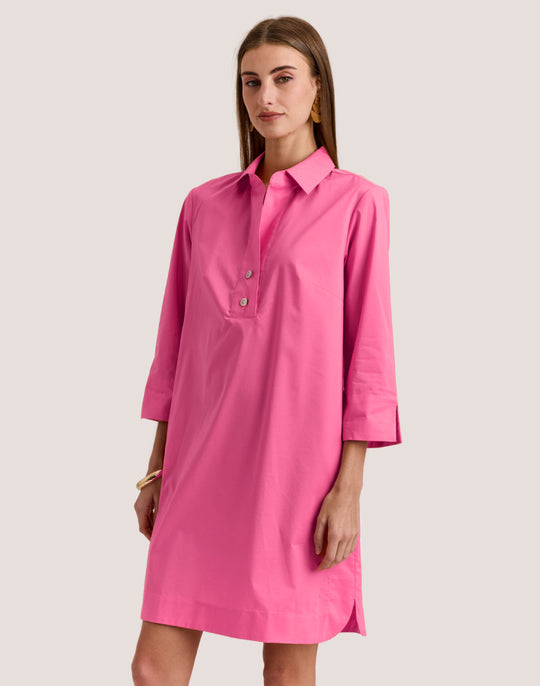 Aileen 3/4 Sleeve Button Back Dress