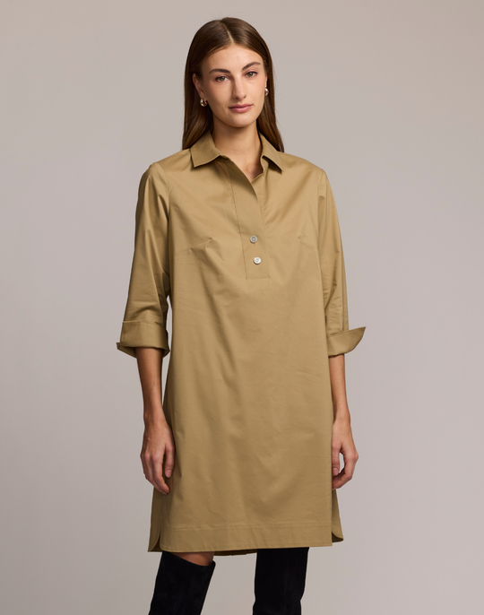 Aileen 3/4 Sleeve Button Back Dress