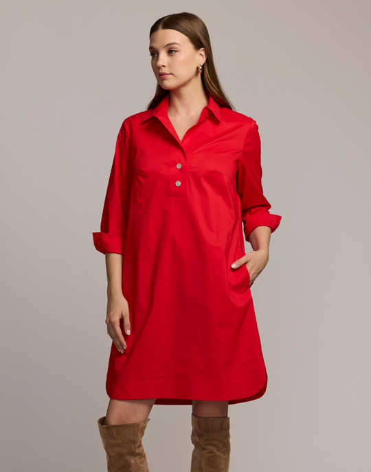 Aileen 3/4 Sleeve Button Back Dress