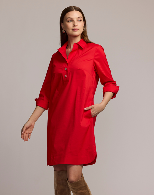 Aileen 3/4 Sleeve Button Back Dress