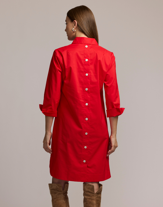 Aileen 3/4 Sleeve Button Back Dress