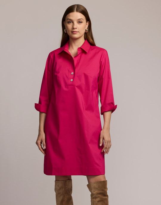 Aileen 3/4 Sleeve Button Back Dress