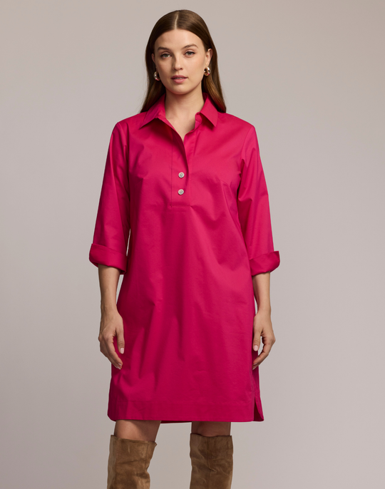 Aileen 3/4 Sleeve Button Back Dress