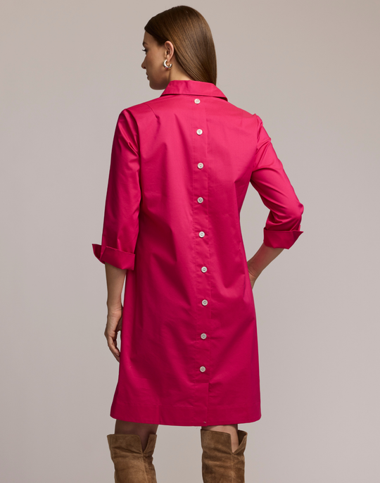 Aileen 3/4 Sleeve Button Back Dress