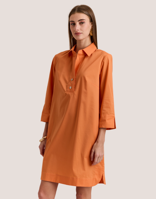 Aileen 3/4 Sleeve Button Back Dress