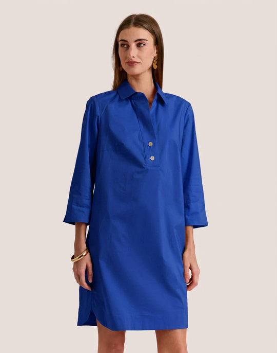 Aileen 3/4 Sleeve Button Back Dress