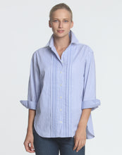 Load image into Gallery viewer, Halsey 3/4 Sleeve Pleated Front Stripe Shirt