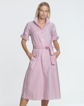 Load image into Gallery viewer, Charlie Elbow Sleeve Refined Cotton Shirtdress
