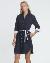 Load image into Gallery viewer, Kathleen 3/4 Sleeve Stretch Polish Cotton Dress