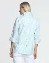 Load image into Gallery viewer, Aileen 3/4 Sleeve Oxford Stripe Shirt