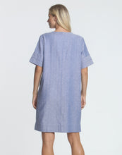 Load image into Gallery viewer, Jackie Short Sleeve Luxe Linen Herringbone