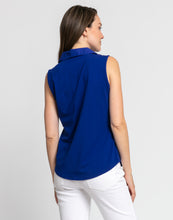 Load image into Gallery viewer, Lizette Sleeveless Woven/Knit Shirt