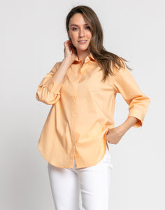 Halsey 3/4 Sleeve Stretch Cotton Shirt