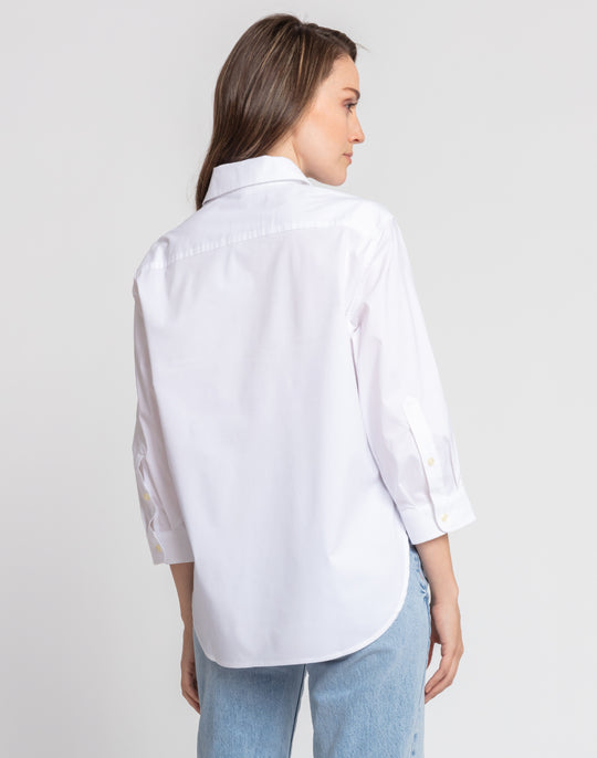 Halsey 3/4 Sleeve Stretch Cotton Shirt