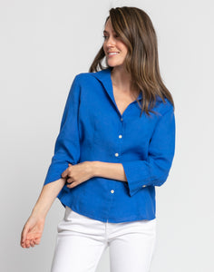 Joselyn 3/4 Sleeve Luxe Linen Shirt