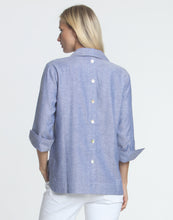 Load image into Gallery viewer, Aileen 3/4 Sleeve Linen Herringbone Shirt