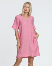 Load image into Gallery viewer, Jackie Short Sleeve Luxe Linen Dress