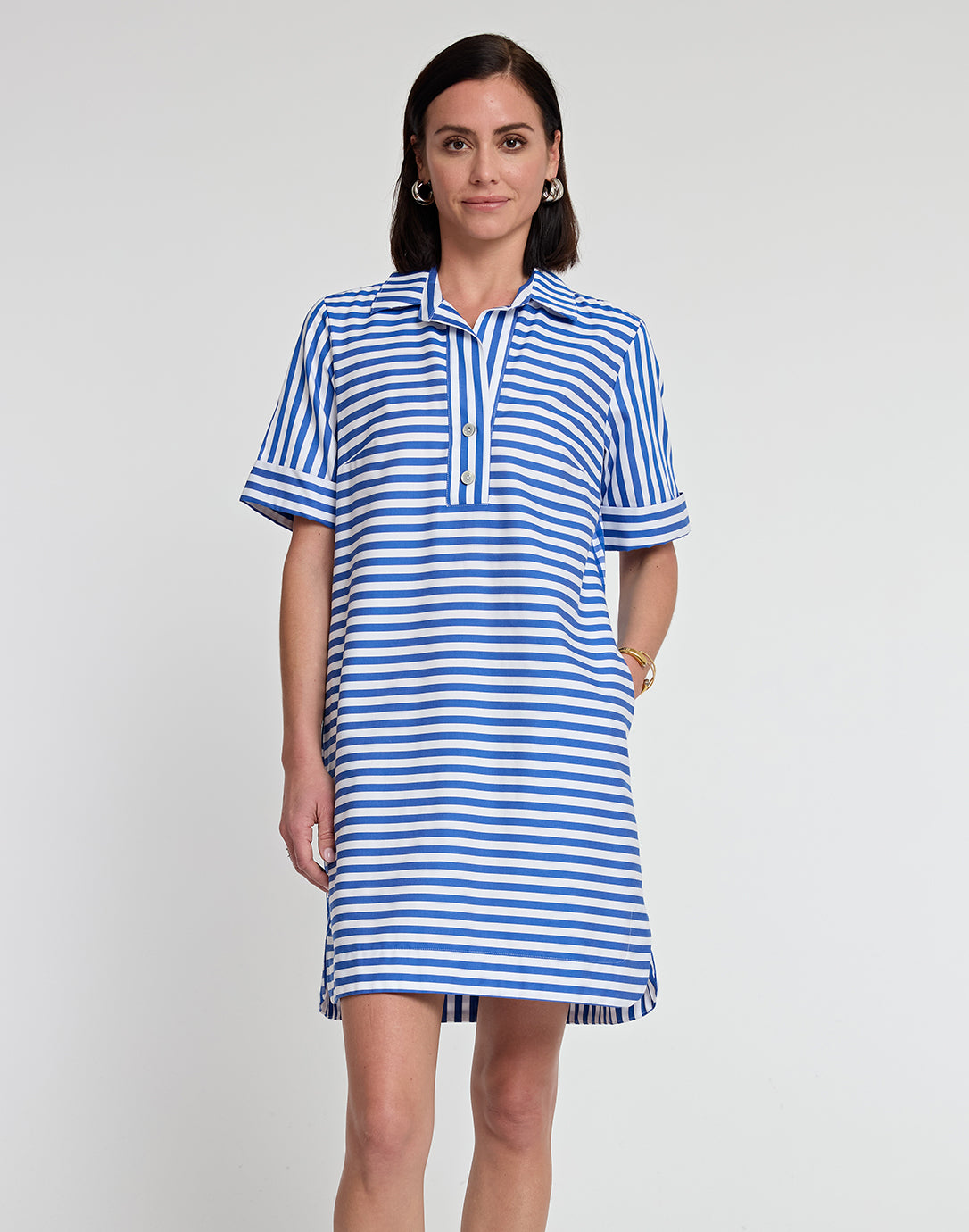 Short sleeve gingham dress new arrivals