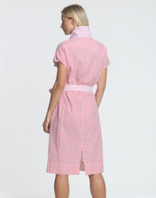 Load image into Gallery viewer, Jodi Cap Sleeve Stripe/Check Seersucker Dress