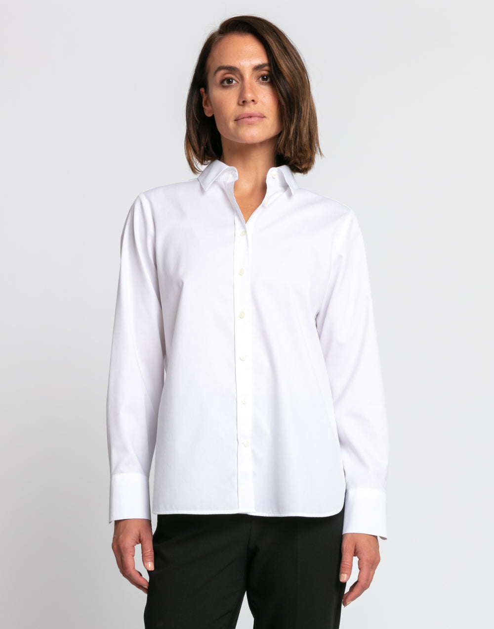 Reese Long Sleeve No Iron Luxe Cotton Shirt