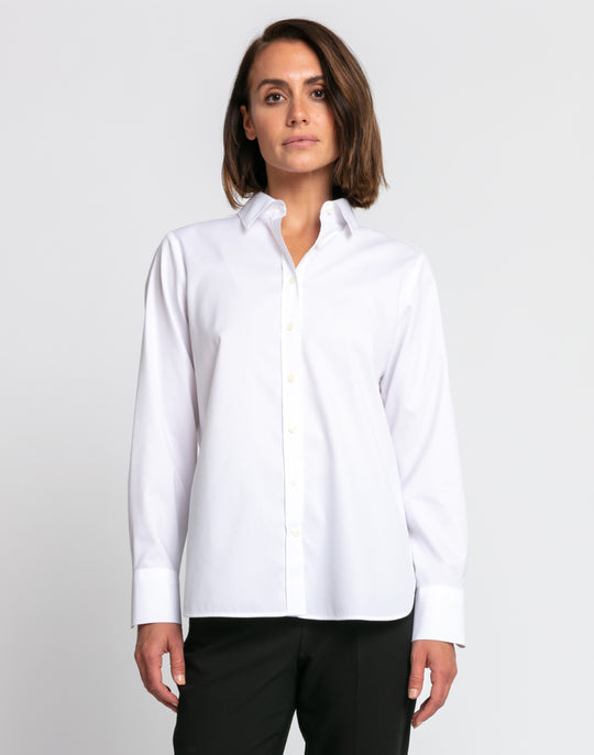 Reese Long Sleeve No Iron Luxe Cotton Shirt