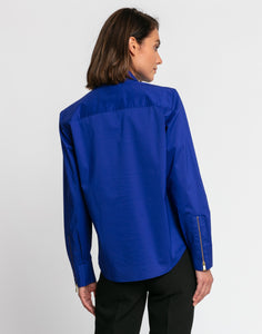 Madison Long Sleeve Ruffle Half Zip Top