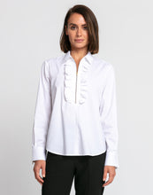 Load image into Gallery viewer, Madison Long Sleeve Ruffle Half Zip Top