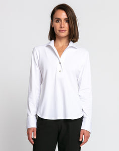 Leona Long Sleeve Tailored Knit Top